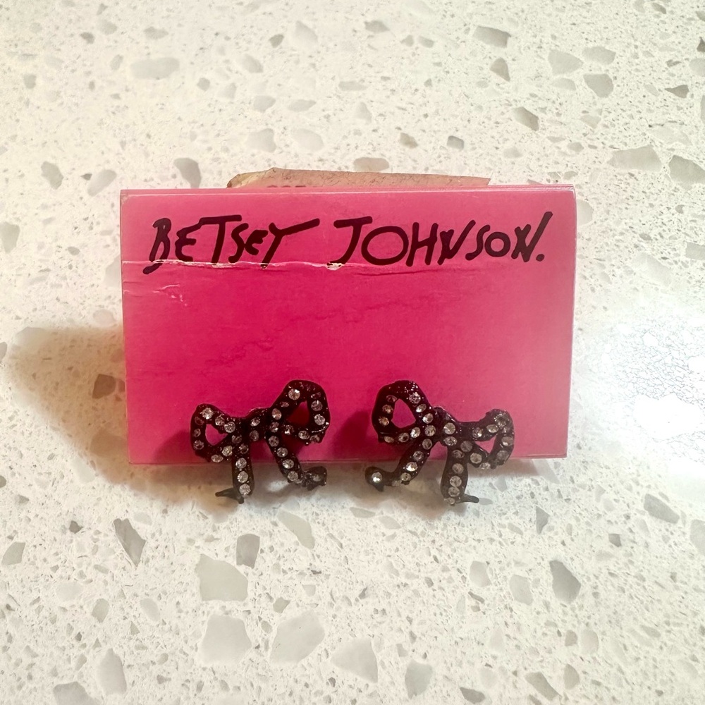 Betsey Johnson Bow Earrings